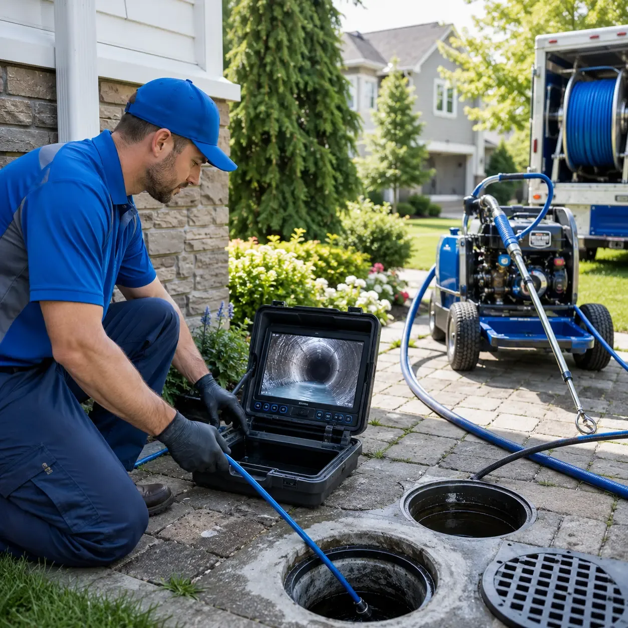 Outdoor drain cleaning professionals serving Kingston, NY