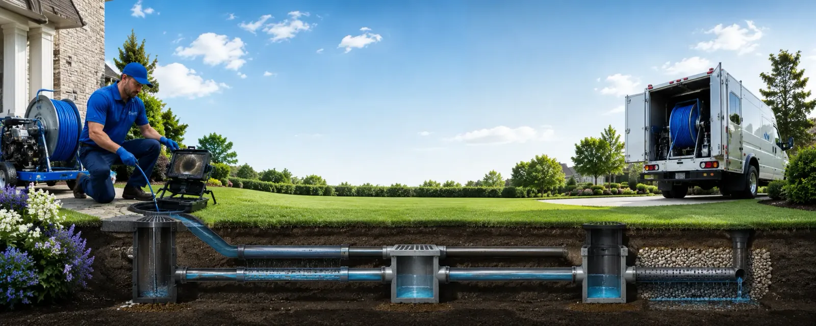 Outdoor drain cleaning information for Kingston, NY